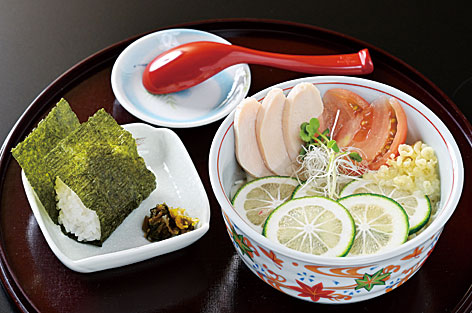Kabosu Udon & Rice ball set